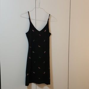Black mini dress